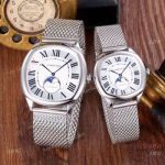 Copy Cartier Drive De Stainless Steel Moonphase Dial Lover Watches